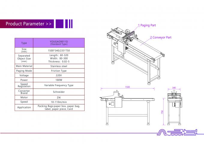 YOUGAO TIJ Stampante Stereo Tipo Paging Machine per Medicina Box 0